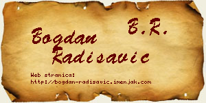 Bogdan Radisavić vizit kartica